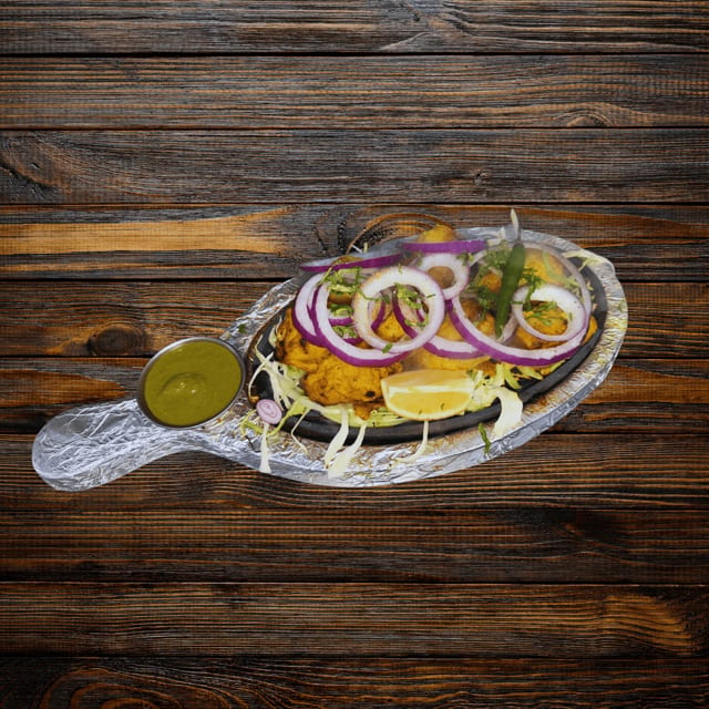 Stuffed Soya Tikka Sizzler.