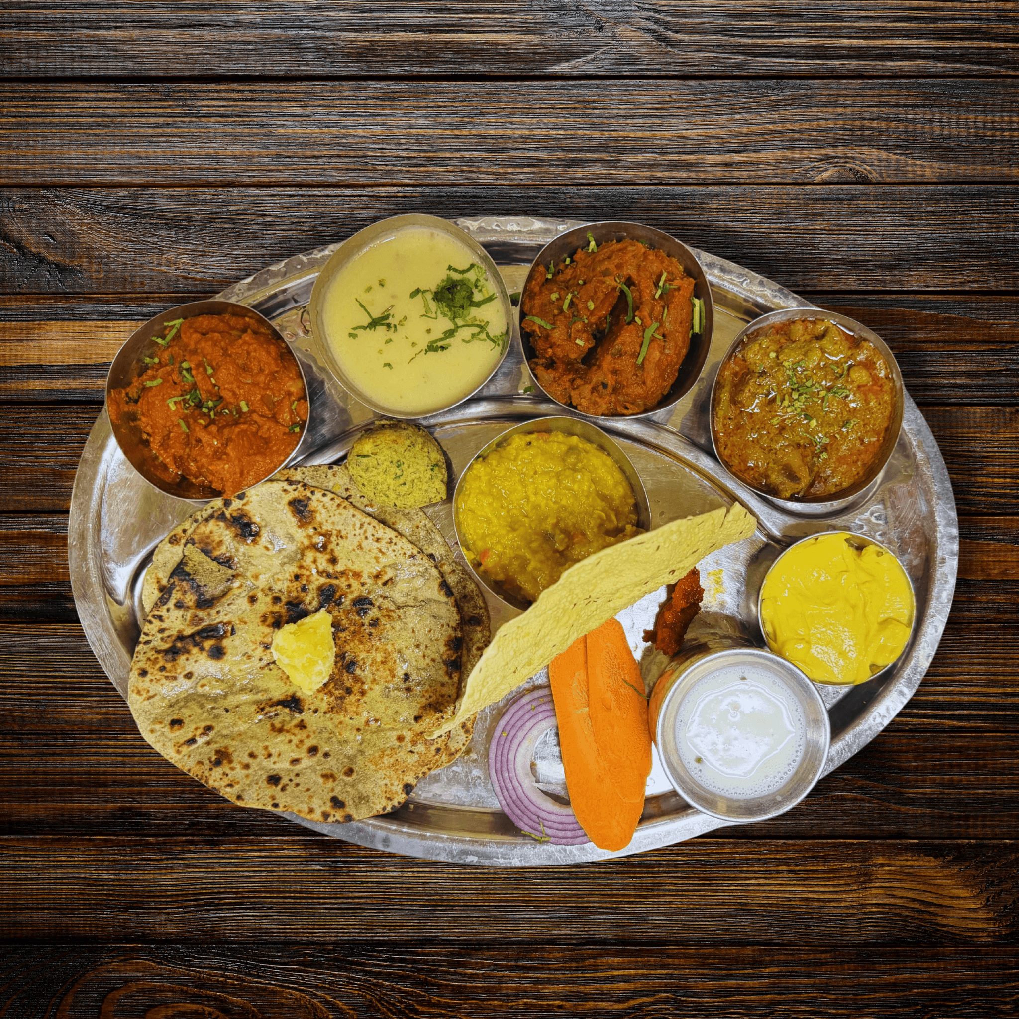 Kathiyawadi Thali.