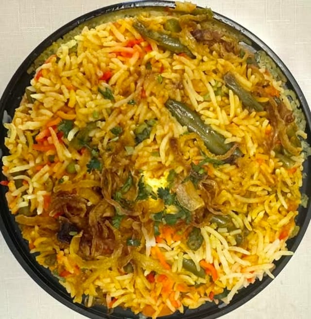 Veg Dum Biryani.
